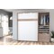 Bestar Cielo Full Murphy Bed and Shelving Unit with Drawers (89W), Rustic Brown & White 80892-000009 - alternate 4